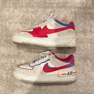 Nike Air Sneakers in Red and Blue